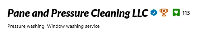 Five-star review highlighting professional pressure washing services on nextdoor.com