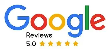 Google logo with five stars